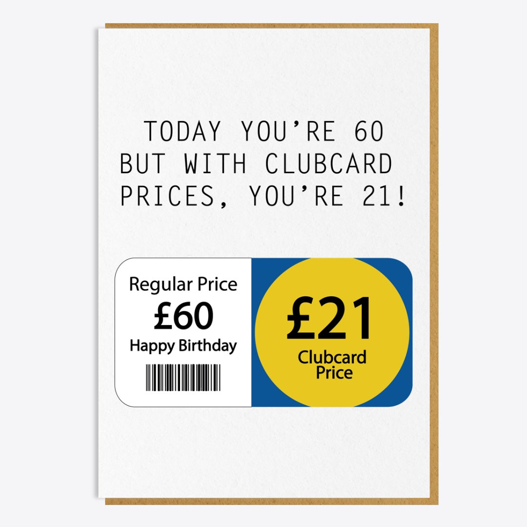 60th Birthday Card - Today You're 60...