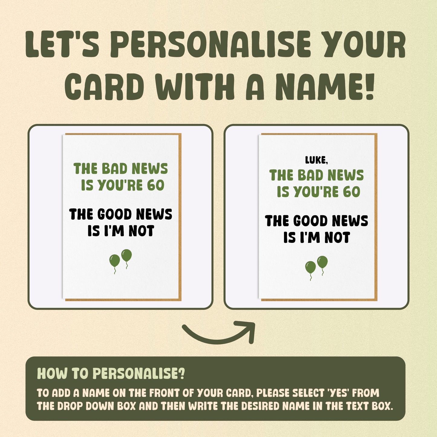 60th Birthday Card - The Bad News Is You're 60...