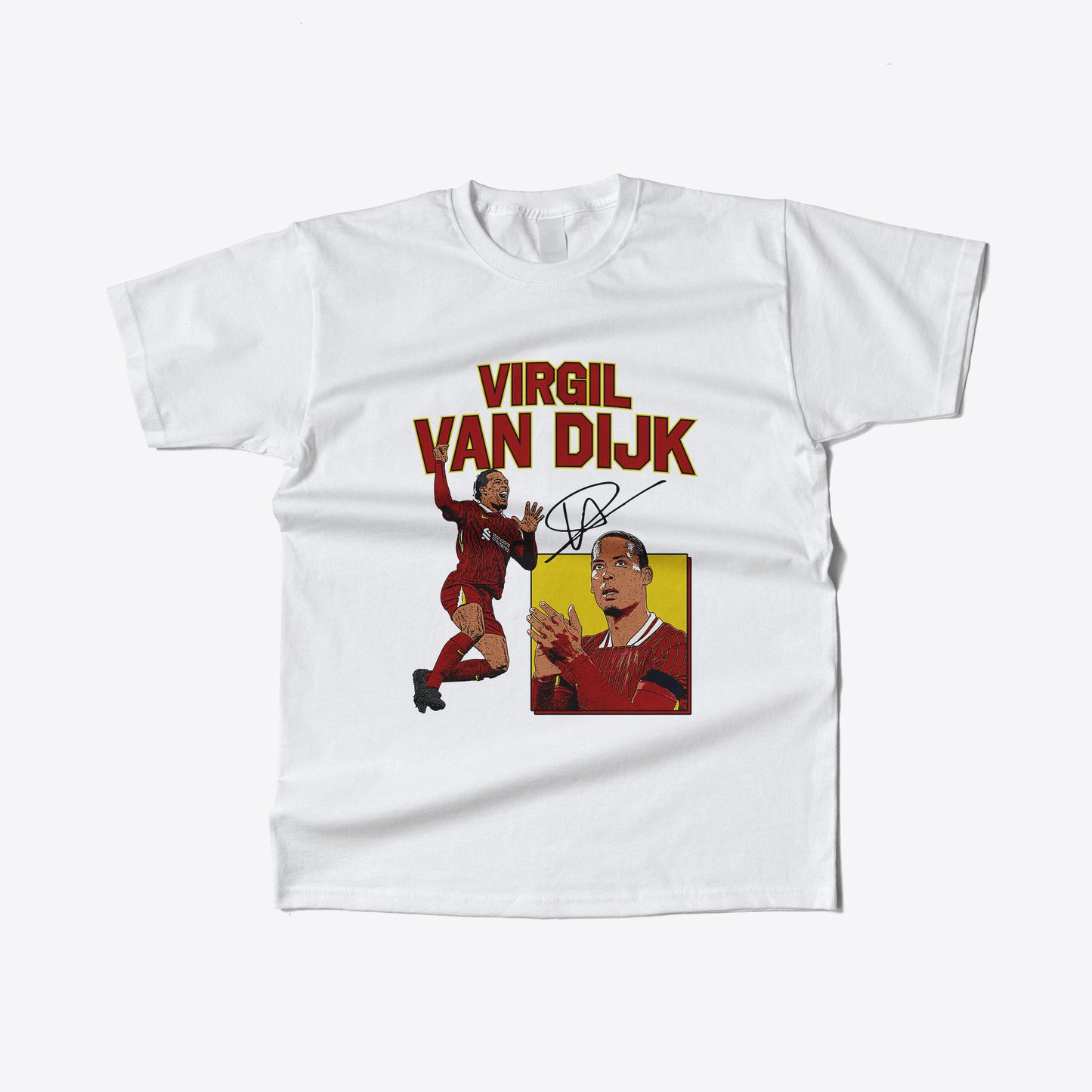 Virgil Van Dijk Graphic Print Football T-Shirt