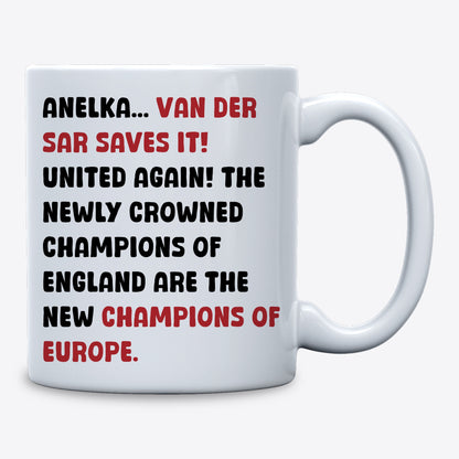 Van Der Sar CL Final Save Mug