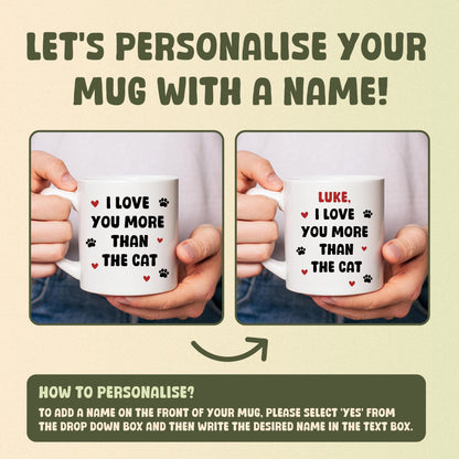 I Love You More Than The Cat Mug