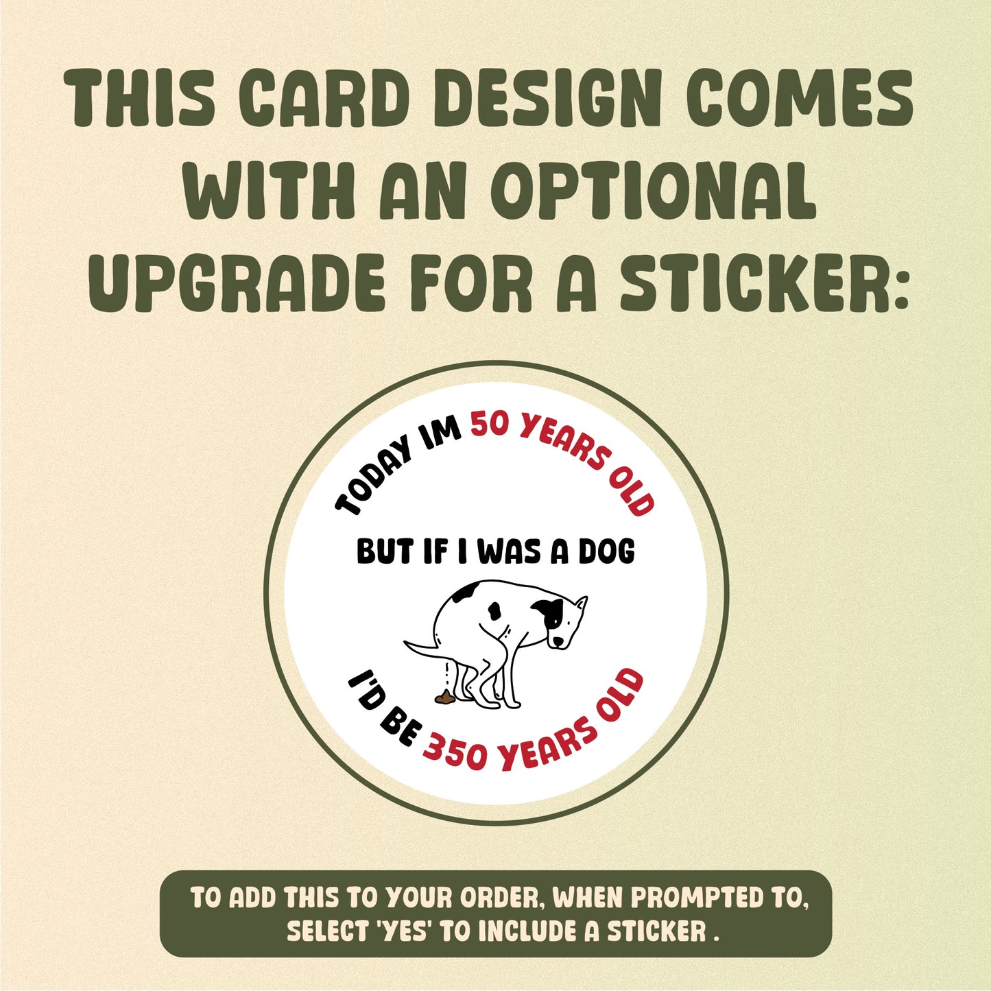50th Birthday Card - If you were a dog...
