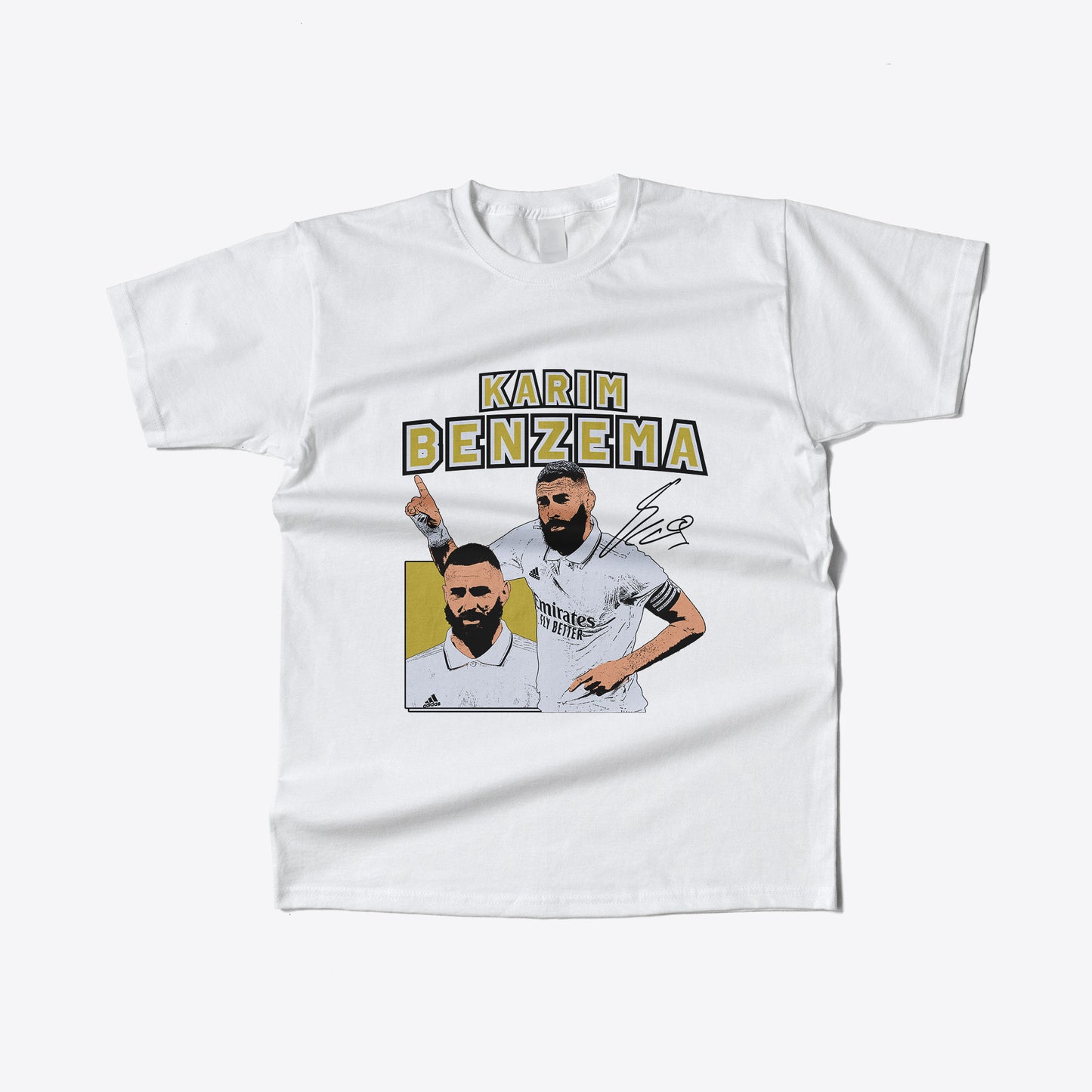Karim Benzema Graphic Print Football T-Shirt