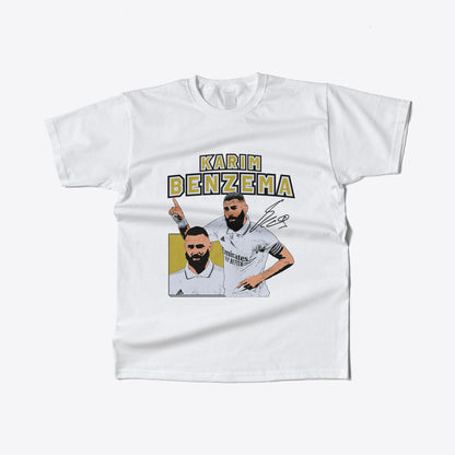 Karim Benzema Graphic Print Football T-Shirt