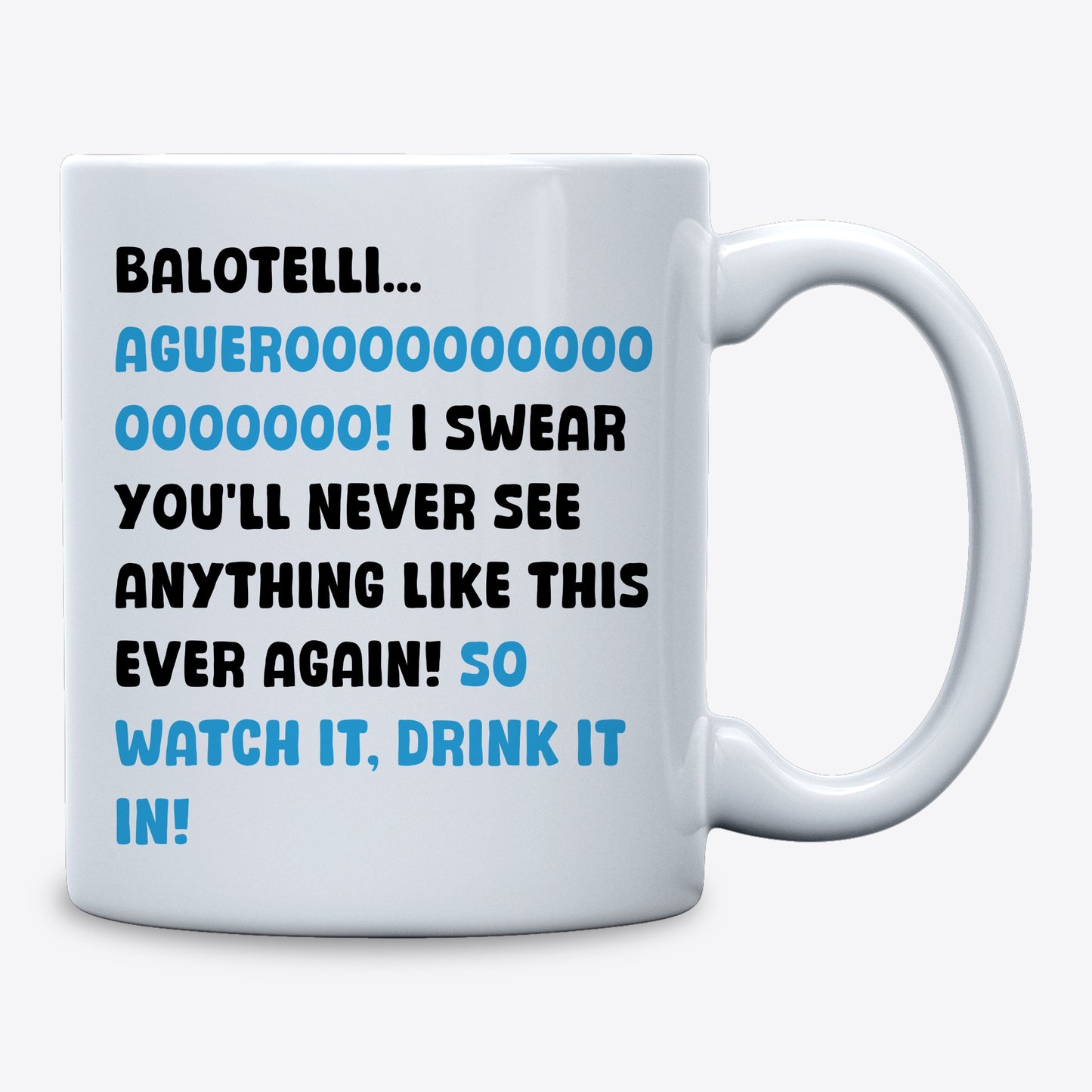 Balotelli To Aguero Goal Mug
