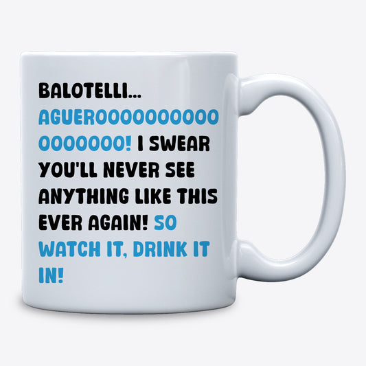Balotelli To Aguero Goal Mug