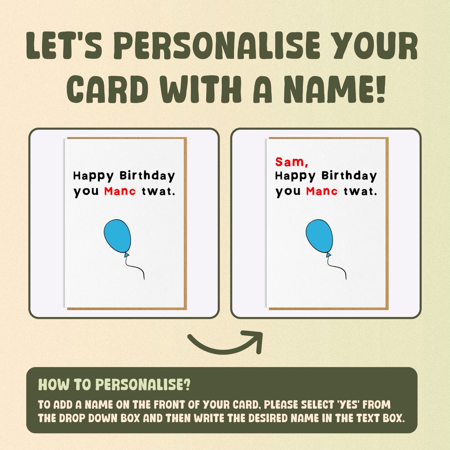 Birthday Card - Manc Twat