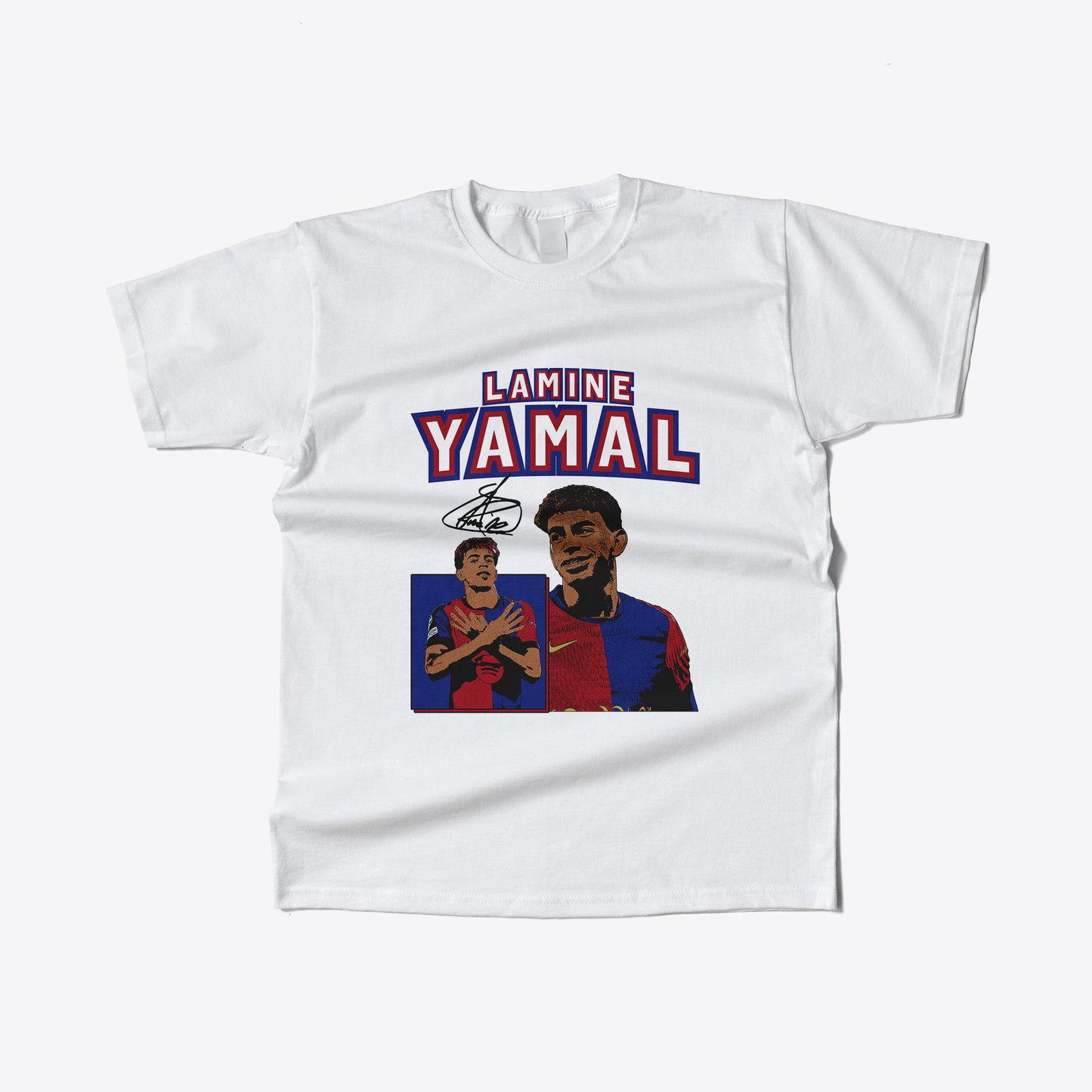 Lamine Yamal Graphic Print Football T-Shirt