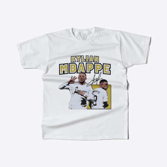 Kylian Mbappe Graphic Print Football T-Shirt