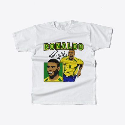 Ronaldo Nazario R9 Graphic Print Football T-Shirt