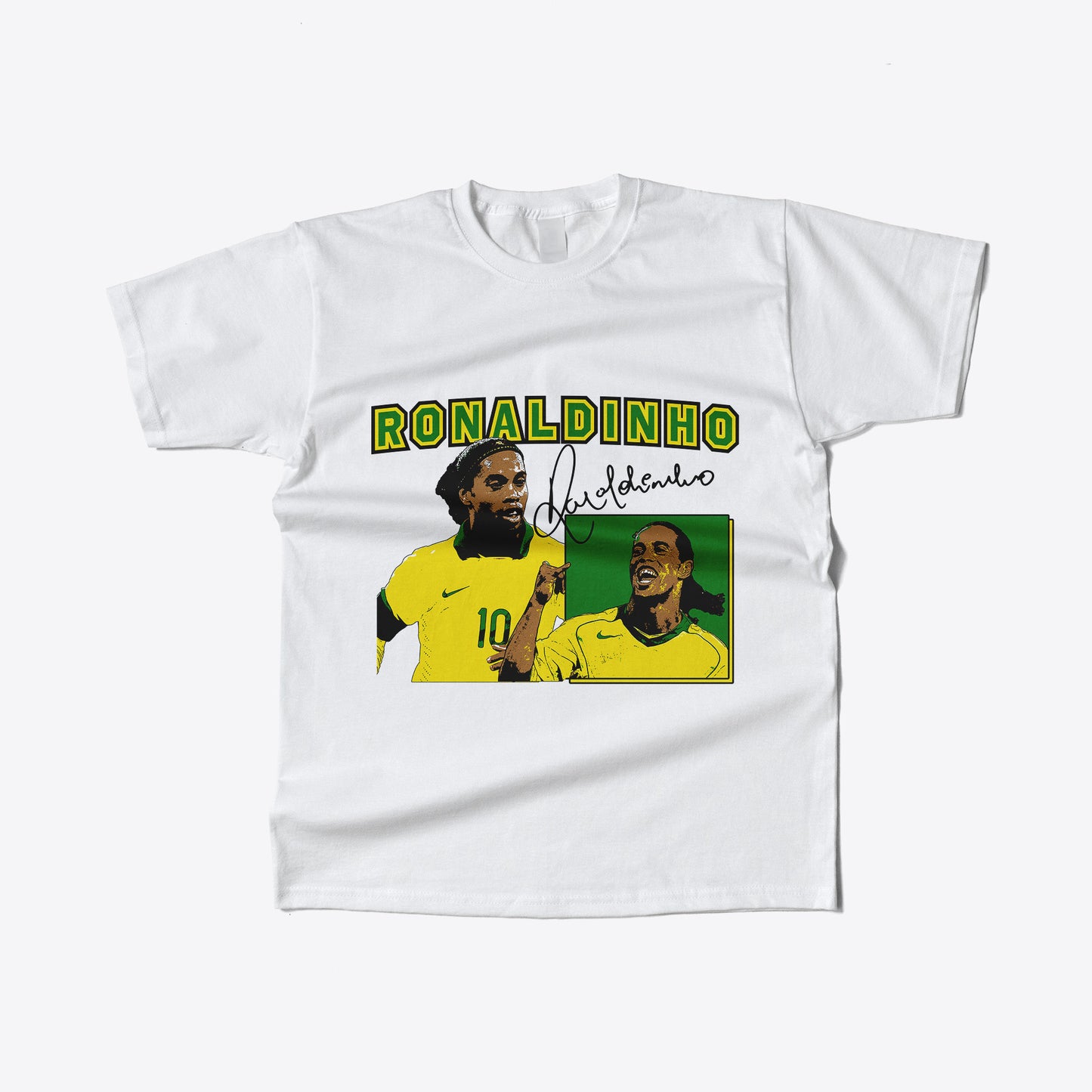 Ronaldinho Graphic Print Football T-Shirt
