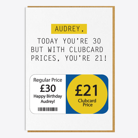 30th Birthday Card - Today You're 30...