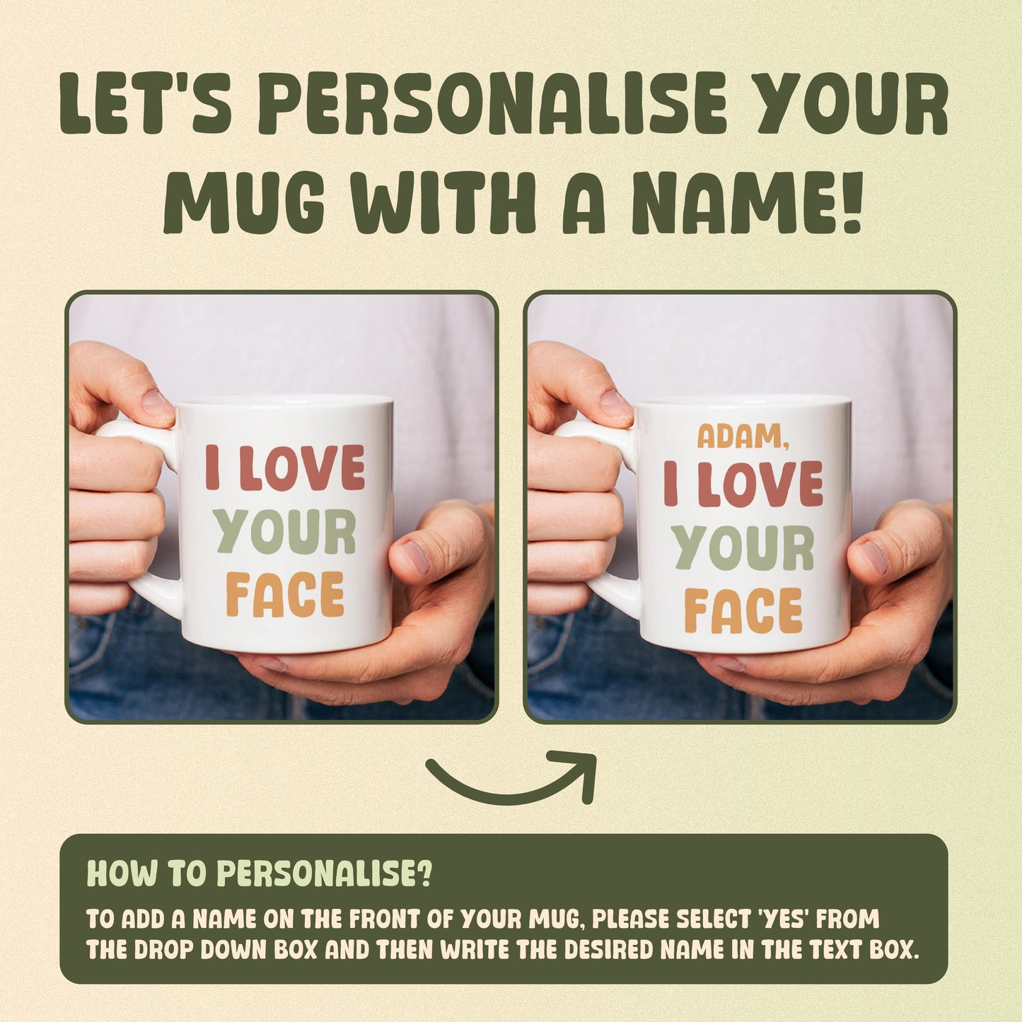 I Love Your Face Mug