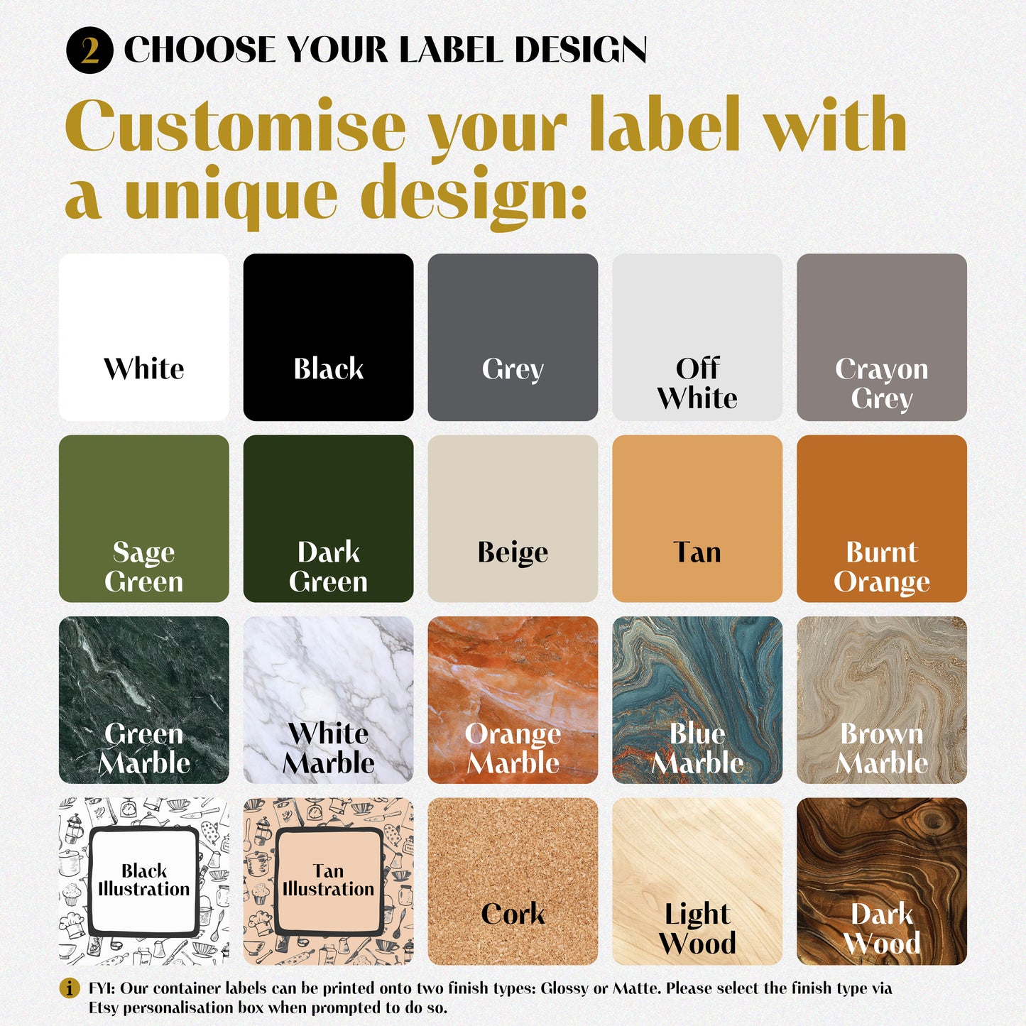 Custom Herbs and Spices Labels