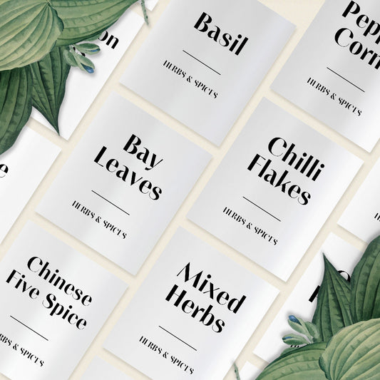 Custom Herbs and Spices Labels