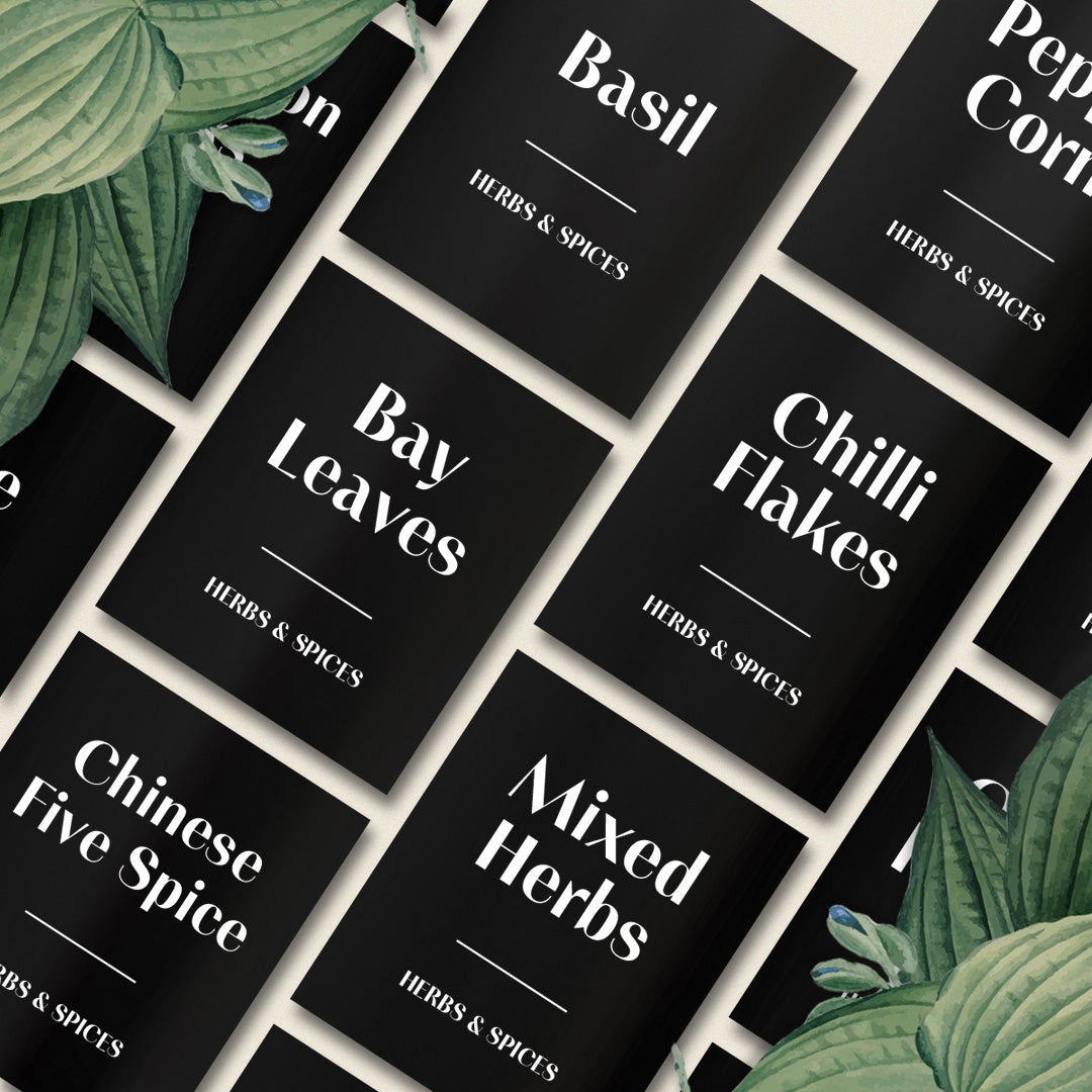 Custom Herbs and Spices Labels