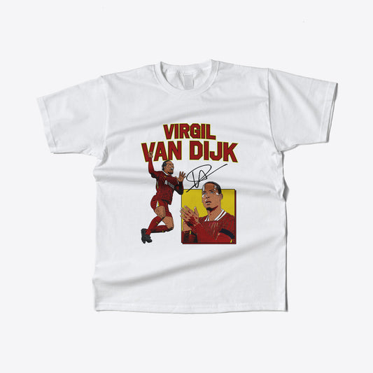 Virgil Van Dijk Graphic Print Football T-Shirt